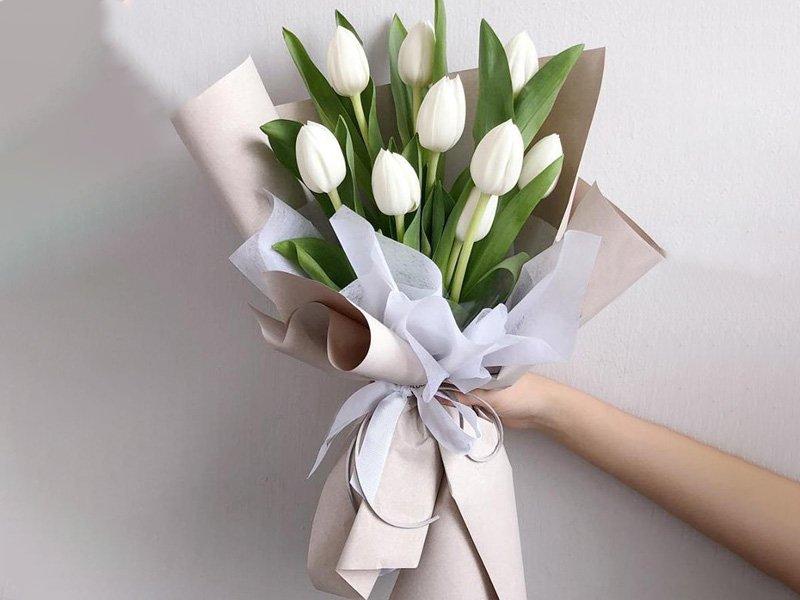 White Tulip Bouquet