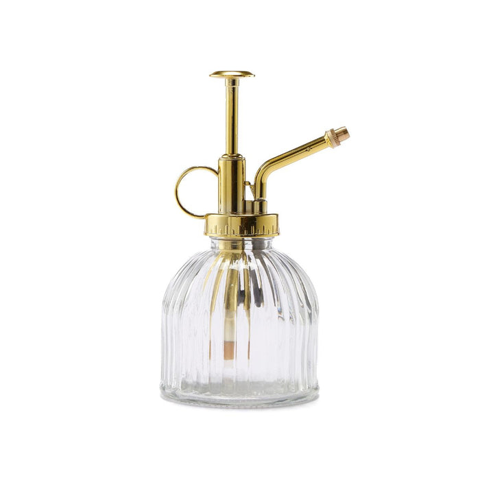 Glass Plant Mister — Clear & Gold